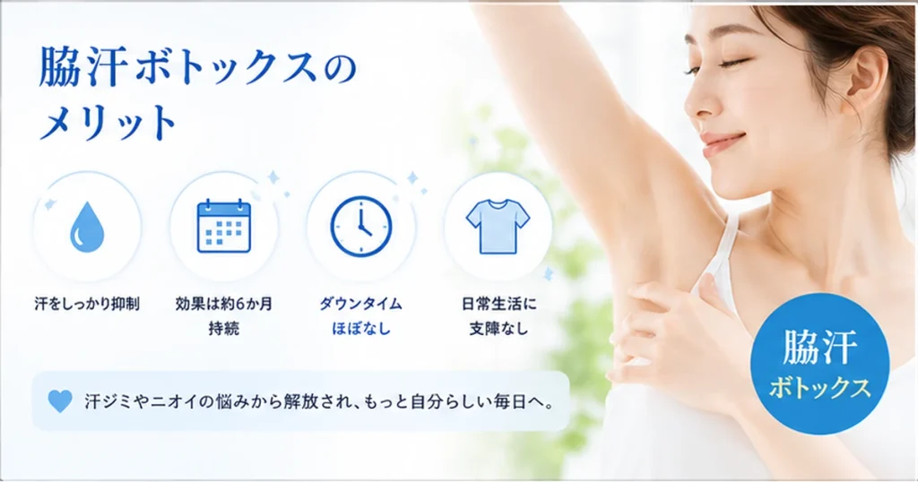 脇汗ボトックスの効果・持続期間・メリット